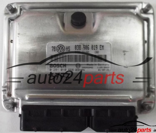 CALCULATEUR MOTEUR VW VOLKSWAGEN PASSAT 1.9 TDI BOSCH 0 281 010 668, 0281010668, 038 906 019 EM, 038906019EM