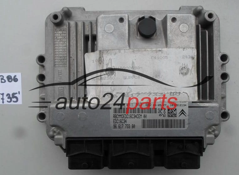 CITROEN PEUGEOT 1.6 HDI BOSCH 0 281 011 863, 0281011863, 96 617 733 80, 9661773380, 9653958980, EDC16C34
