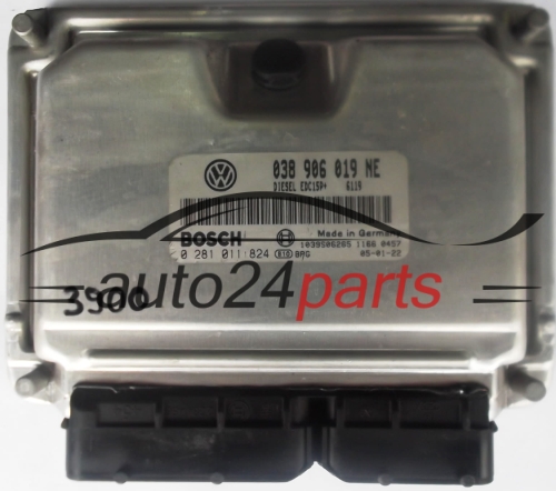 ECU CENTRALITA DE MOTOR SEAT IBIZA 1.9 TDI ATD 038 906 019 NE, 038906019NE, BOSCH 0 281 011 824, 0281011824, 1039S06265