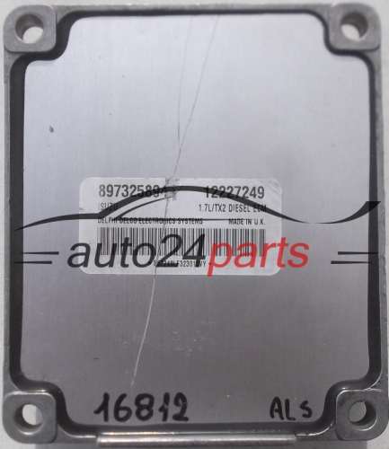 MOTORSTEUERGERÄT ECU STEUERGERAT OPEL MERIVA 1.7 ISUZU 8973258946, DELPHI DELCO 12227249