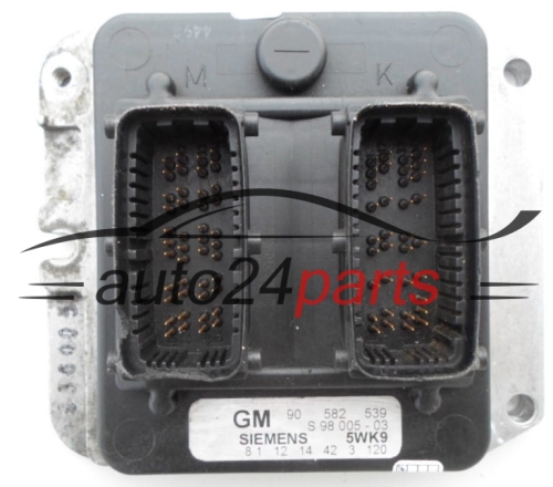 MOTORSTEUERGERÄT ECU STEUERGERAT OPEL ASTRA ZAFIRA 1.8 X18XE1 SIEMENS 5WK9 3 120,  GM 90 582 539