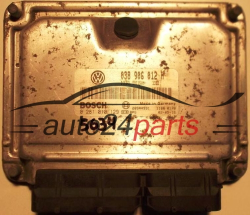 KOMPUTER STEROWNIK SILNIKA SKODA OCTAVIA 1.9 TDI ALH 038906012H, BOSCH 0281010129,  28SA4931