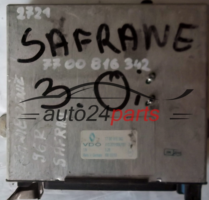 KOMPUTER STEROWNIK SILNIKA RENAULT SAFRANE VDO  412221006001, 7700816342