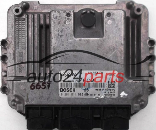 KOMPUTER STEROWNIK SILNIKA FORD FIESTA 1.6 TDCI BOSCH 0 281 014 989, 0281014989, 8V2112A650PB, 8V21-12A650 - PB - 