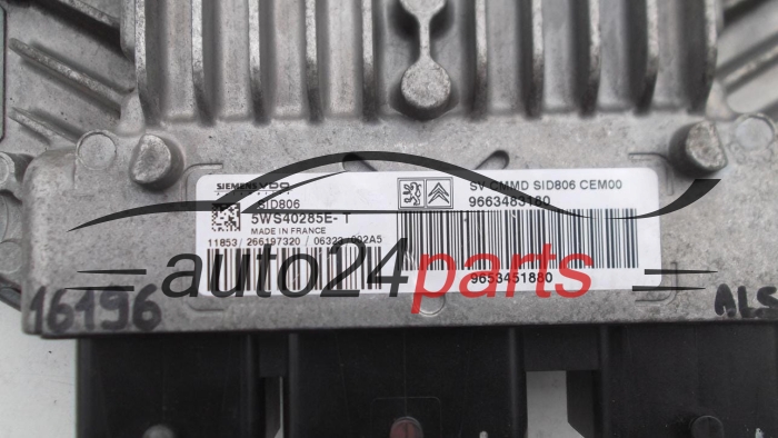 KOMPUTER STEROWNIK SILNIKA CITROEN C2 1.4 HDI SIEMENS SID806 5WS40285E-T
