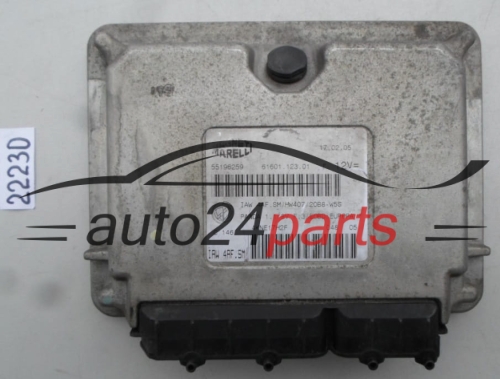 KOMPUTER STEROWNIK SILNIKA FIAT PANDA MAGNETI MARELLI IAW 4AF.SM, IAW4AFSM, 55196259, 61601.123.01, 6160112301