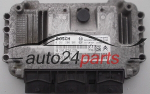 MOTORSTEUERGERÄT ECU STEUERGERÄT CITROEN PEUGEOT 1.6 BOSCH 0 261 208 901, 0261208901, 96 625 605 80, 9662560580, ME7.4.5 
