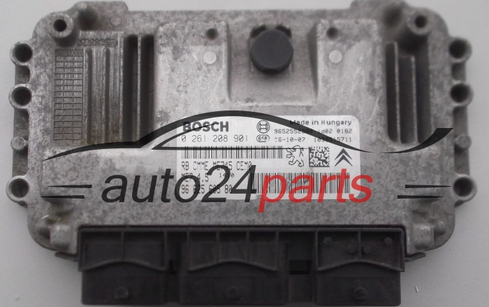 MOTORSTEUERGERÄT ECU STEUERGERÄT  CITROEN PEUGEOT 1.6 BOSCH 0 261 208 901, 96 625 605 80
