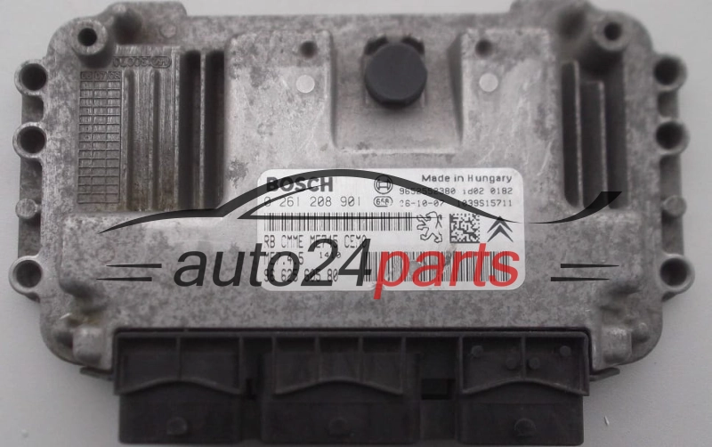 MOTORSTEUERGERÄT ECU STEUERGERÄT  CITROEN PEUGEOT 1.6 BOSCH 0 261 208 901, 96 625 605 80