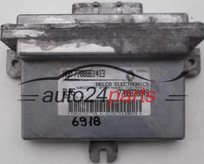 KOMPUTER STEROWNIK SILNIKA RENAULT CLIO 1.4 HOM 7700861413, HOM7700861413, 7700870049, BLNS, 16206979