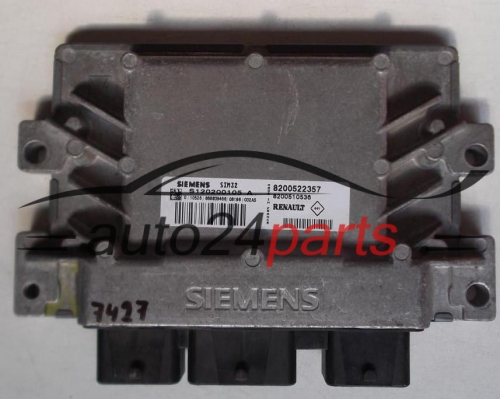 MOTORSTEUERGERÄT ECU STEUERGERAT RENAULT CLIO 1.2 S120200105 A, 8200522357, SIM 32
