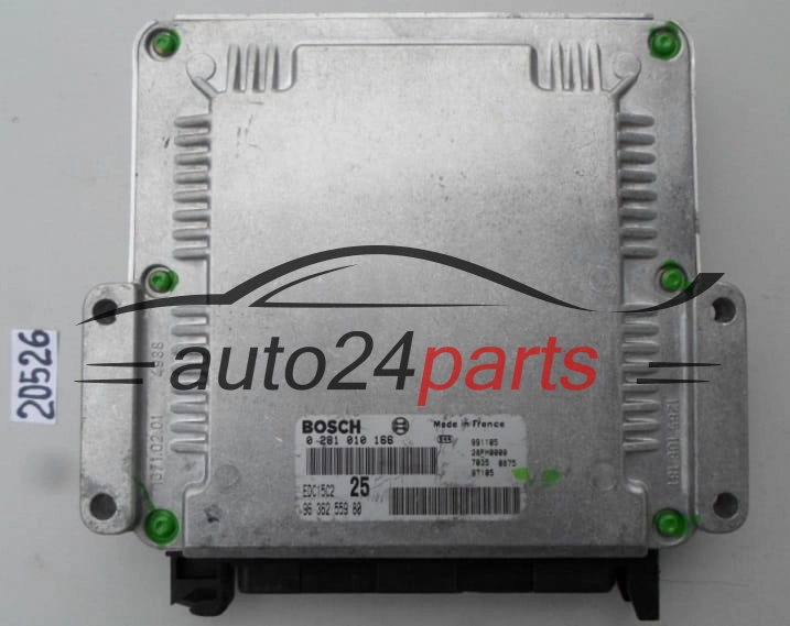 KOMPUTER STEROWNIK SILNIKA PEUGEOT 406 2.0 HDI 9636255980 BOSCH 0281010166 EDC15C2 25