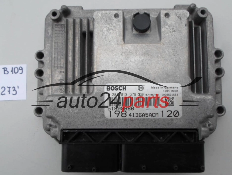 KOMPUTER STEROWNIK SILNIKA FIAT BRAVO 1.9 JTD BOSCH 0 281 013 579, 0281013579, 51809688