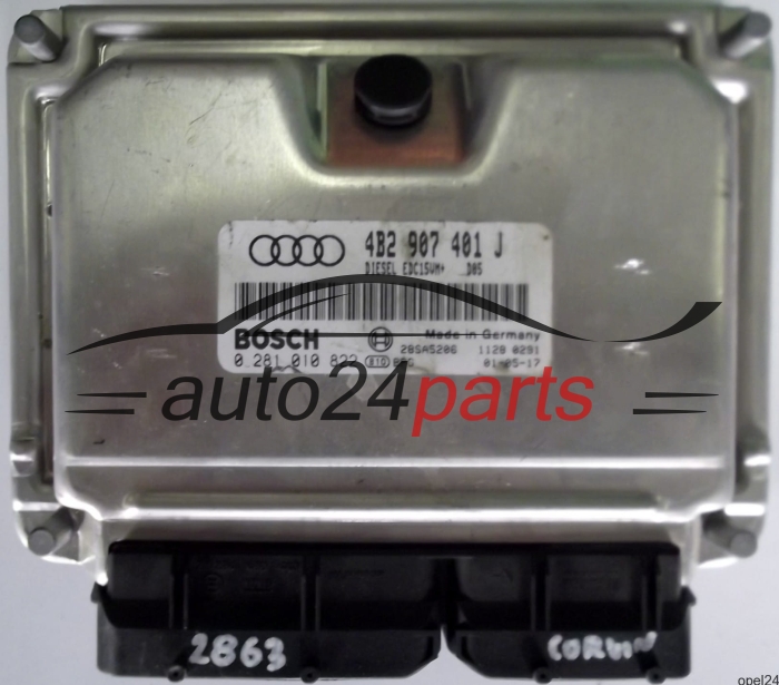  MOTORSTEUERGERÄT ECU STEUERGERÄT AUDI A6 2.5 TDI 4B2907401J