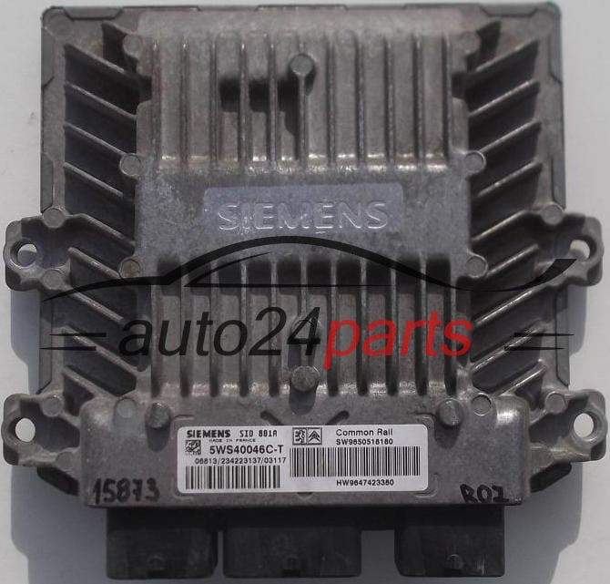 KOMPUTER STEROWNIK SILNIKA CITROEN PEUGEOT 2.0 HDI SIEMENS 5WS40046C-T