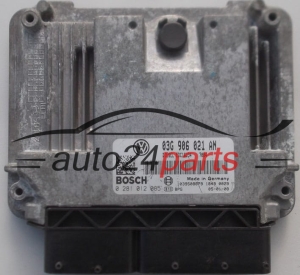 MOTORSTEUERGERÄT ECU STEUERGERÄT VW VOLKSWAGEN SKODA 1.9 TDI BOSCH 0 281 012 085, 0281012085, 03G 906 021 AN, 03G906021AN, EDC16U34 