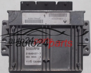 CALCULATEUR MOTEUR RENAULT LAGUNA 1.8 SAGEM 21646437-7, 216464377, 8200158443, 8200045893