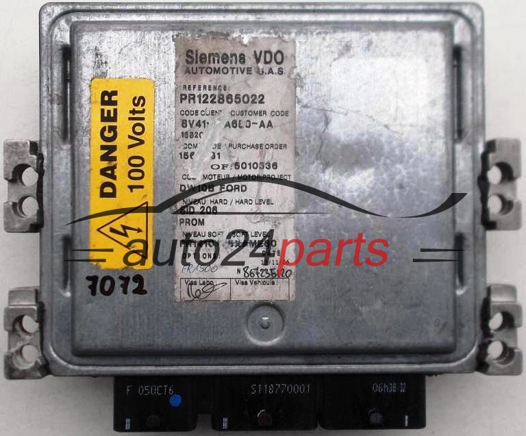 KOMPUTER STEROWNIK SILNIKA FORD KUGA 2.0 TDCI 8V41-12A650-AA, 8V4112A650AA, PR122865022, 5010336, 1565981