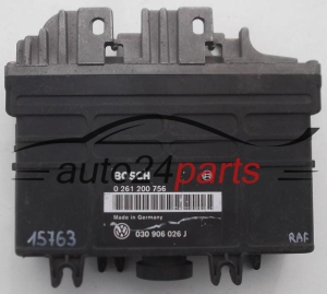 KOMPUTER STEROWNIK SILNIKA VW VOLKSWAGEN PASSAT GOLF III 1.6, BOSCH 0 261 200 756, 0261200756, 030 906 026 J, 030906026J