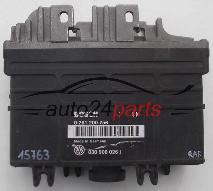 KOMPUTER STEROWNIK SILNIKA VW VOLKSWAGEN PASSAT GOLF III 1.6, BOSCH 0 261 200 756, 0261200756, 030 906 026 J, 030906026J