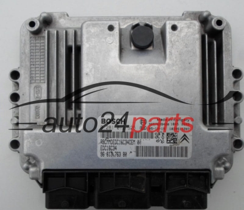 MOTORSTEUERGERÄT ECU STEUERGERAT PEUGEOT 206 1.4 HDI BOSCH 0 281 012 525,  96 613 763 80