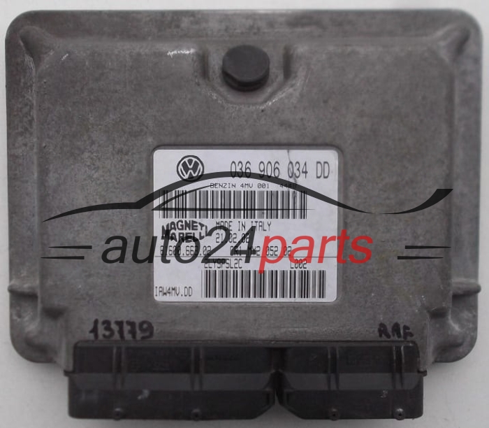 ECU CENTRALITA DE MOTOR  VOLKSWAGEN POLO SEAT IBIZA LEON 1.4 16V MAGNETI MARELLI IAW 4MV.DD, 036 906 034 DD,  61600.663.02
