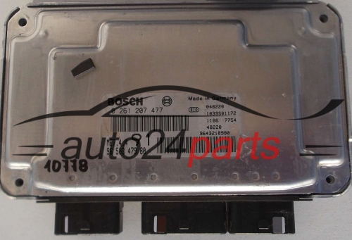 KOMPUTER STEROWNIK SILNIKA CITROEN PEUGEOT 1.6 BOSCH 0 261 207 477, 0261207477, 96 503 479 80, 9650347980, ME7.4.4 91