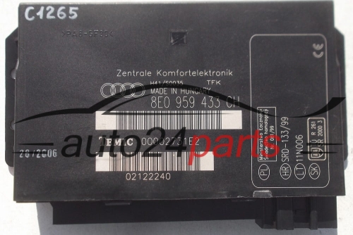 KOMFORTSTEUERGERÄT AUDI A4 TEMIC 00002731E2, 8E0 959 433 CH