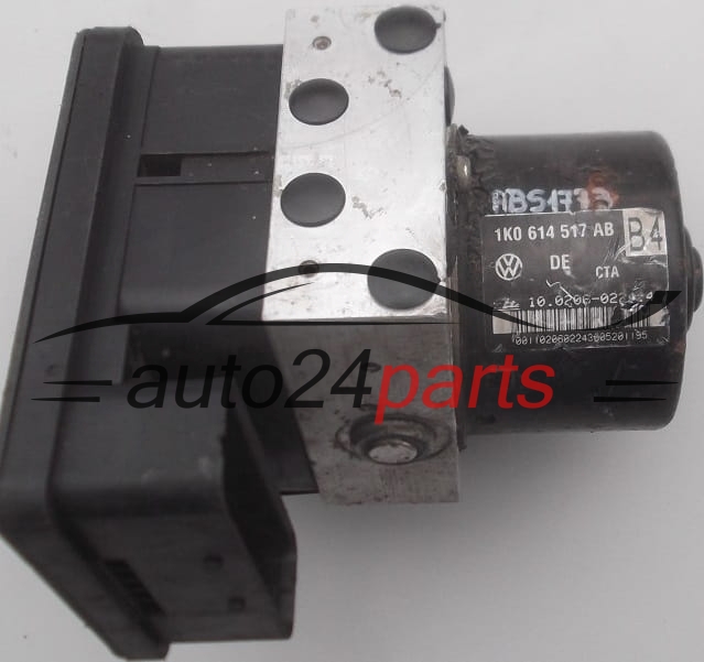 Pompe ABS et calculateur AUDI VW VOLKSWAGEN 1K0 614 517 AB, 1K0614517AB, 10.0206-0224.4, 10020602244, 1K0907379AB