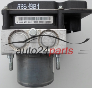 BOMBA HIDRAULICA Y CENTRALITA ABS FIAT PUNTO EVO BOSCH 0 265 251 997,  0 265 951 832