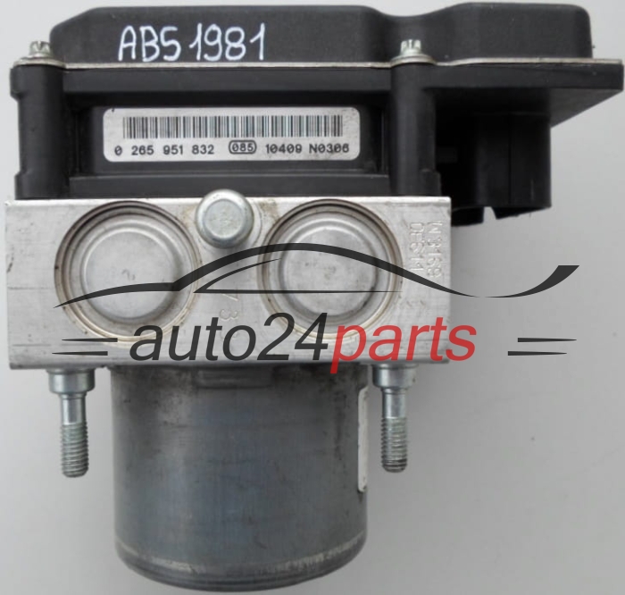 BOMBA HIDRAULICA Y CENTRALITA ABS FIAT PUNTO EVO BOSCH 0 265 251 997,  0 265 951 832