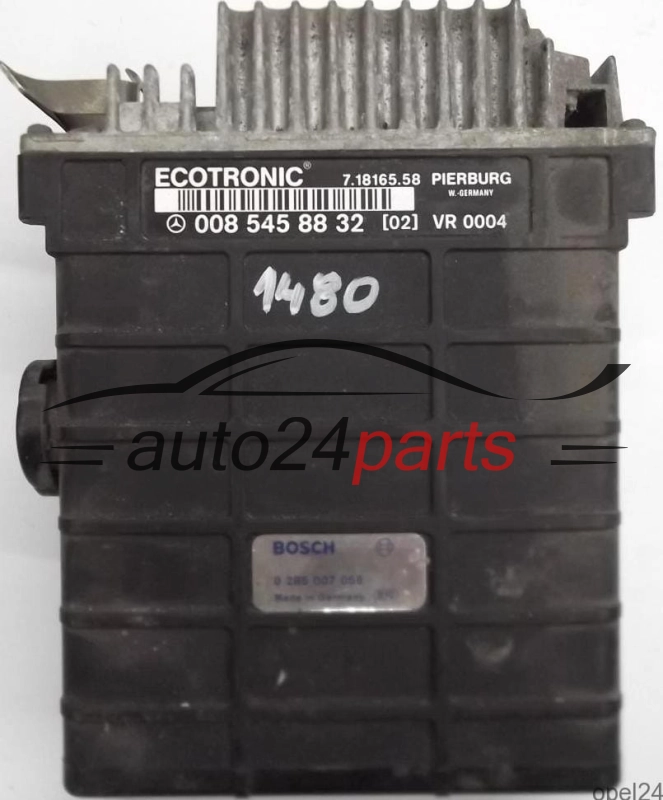 CALCULATEUR MOTEUR MERCEDES W201 W124 2.0 0085458832, 0085458832, BOSCH 0285007056, 0 285 007 056, PIERBURG 7.18165.58, 71816558