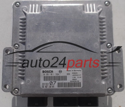 MOTORSTEUERGERÄT ECU STEUERGERÄT CITROEN C5 2.0 HDI BOSCH 0 281 011 394, 0281011394, 96 487 150 80, 9648715080, EDC15C2 