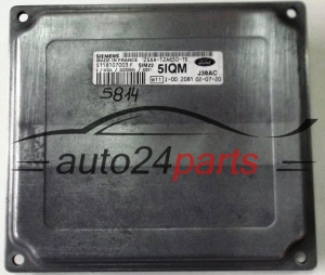 CALCULATEUR MOTEUR FORD FIESTA FUSION 1.6 SIEMENS S118107003 F, S118107003F, 2S6A-12A650-TE, 2S6A12A650TE, 5IQM, SIM22 
