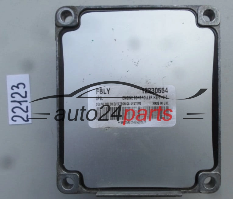 OPEL MERIVA 1.4 Z14XE 1.6 Z16XE Z16SE DELPHI DELCO 12230554 FBLY, 12230554FBLY, HSFI 2.5 