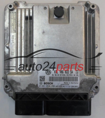 ECU CENTRALITA DE MOTOR  VOLKSWAGEN TIGUAN 2.0 TDI BOSCH 0 281 016 158,  03L 906 022 SA
