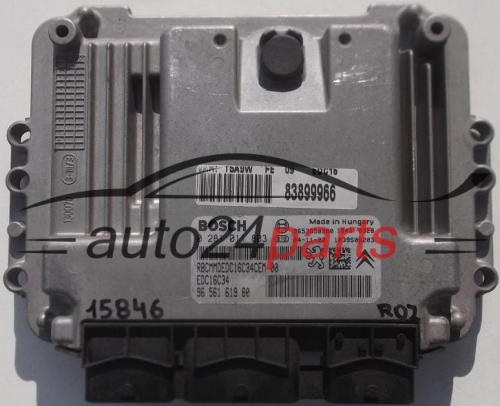 KOMPUTER STEROWNIK SILNIKA CITROEN, PEUGEOT 307 1.6