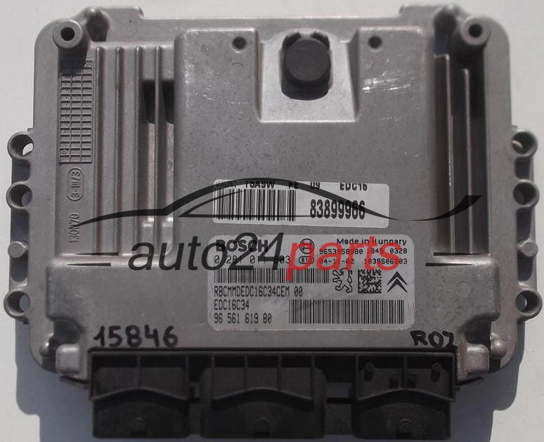 KOMPUTER STEROWNIK SILNIKA CITROEN, PEUGEOT 307 1.6