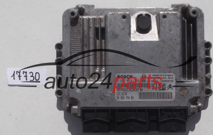 MOTORSTEUERGERÄT ECU STEUERGERAT CITROEN PEUGEOT 1.6 HDI BOSCH 0 281 014 729