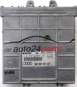 KOMPUTER STEROWNIK SILNIKA AUDI A4 1.8 BOSCH 0261203938, 0261203939, 0 261 203 938/939, 8D0907557CX, 8D0 907 557 CX -  9388, 14027, 15120