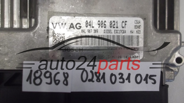 KOMPUTER STEROWNIK SILNIKA AUDI Q5 BOSCH 0 281 031 015, 0281031015, 04L 906 021 CF, 04L906021CF, EDC17C64