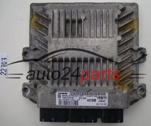 KOMPUTER STEROWNIK SILNIKA FORD FOCUS 2.0 TDCI SIEMENS 5WS40369B-T, 5WS40369BT, FoMoCo 6M51-12A650-HB, 6M5112A650HB, 4CSB, SID803