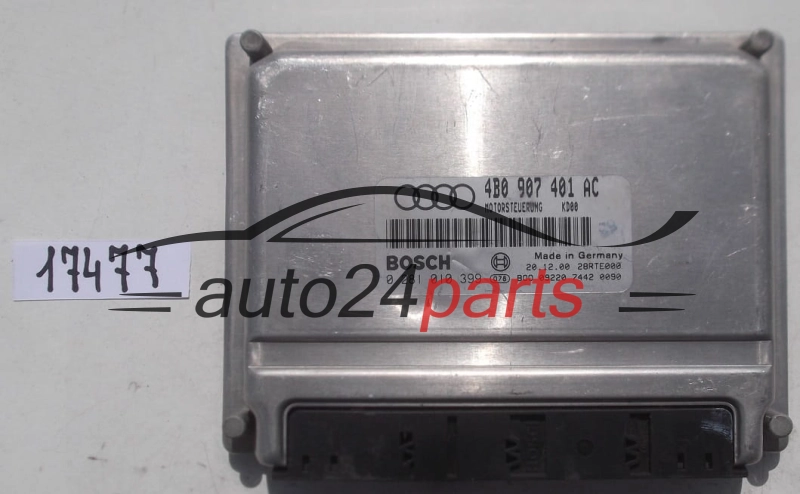  KOMPUTER STEROWNIK SILNIKA AUDI A6 2.5 TDI BOSCH 0 281 010 399, 0281010399, 4B0 907 401 AC, 4B0907401AC