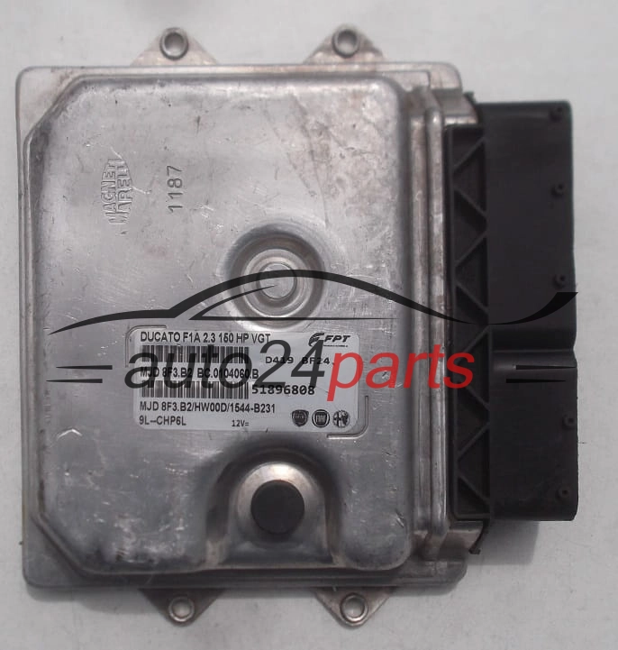 KOMPUTER STEROWNIK SILNIKA FIAT DUCATO 2.3 JTD MAGNETI MARELLI MJD 8F3.B2, MJD8F3B2, 51896808