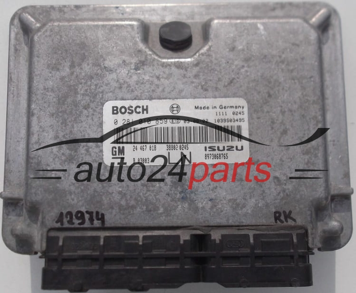 KOMPUTER STEROWNIK SILNIKA OPEL ASTRA G 1.7 CDTI Z17DTL 24467018 LN, 24 467 018, 24467020, 6235212, 62 35 212, BOSCH 0281010859, 0 281 010 859, ISUZU 8973068765