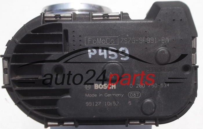  CUERPO DE MARIPOSA FORD FOCUS 1.6 BOSCH 0 280 750 534, 0280750534, 7S7G-9F991-BA, 7S7G9F991BA