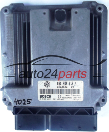 ECU CENTRALITA DE MOTOR VW VOLKSWAGEN GOLF 2.0 SDI 03G906016M, 03G 906 016 M, BOSCH 0281011617, 0 281 011 617 DIESEL EDC16U1 6039 1039S05679