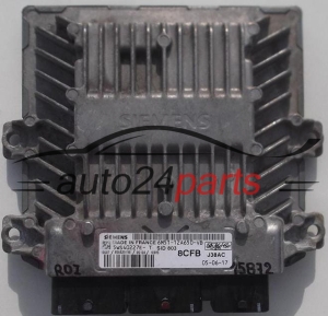 MOTORSTEUERGERÄT ECU STEUERGERÄT FORD FOCUS C-MAX 2.0 TDCI SIEMENS 5WS40227E-T, 5WS40227ET, FoMoCo 6M51-12A650-VB, 6M5112A650VB, 8CFB, SID803 