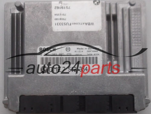 MOTORSTEUERGERÄT ECU STEUERGERÄT  BMW E46 318 2.0 BOSCH 0 261 209 005, DME 7 512 354