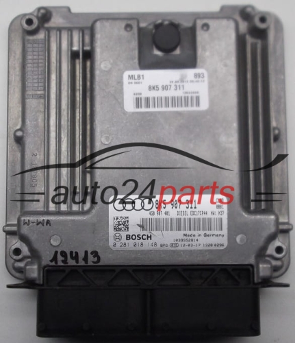 MOTORSTEUERGERÄT ECU STEUERGERAT AUDI A5 3.0 TDI BOSCH 0 281 018 148, 0281018148, 8K5 907 311, 8K5907311
